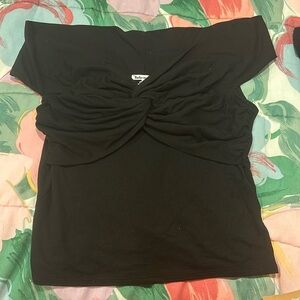 Reformation black off the shoulder top